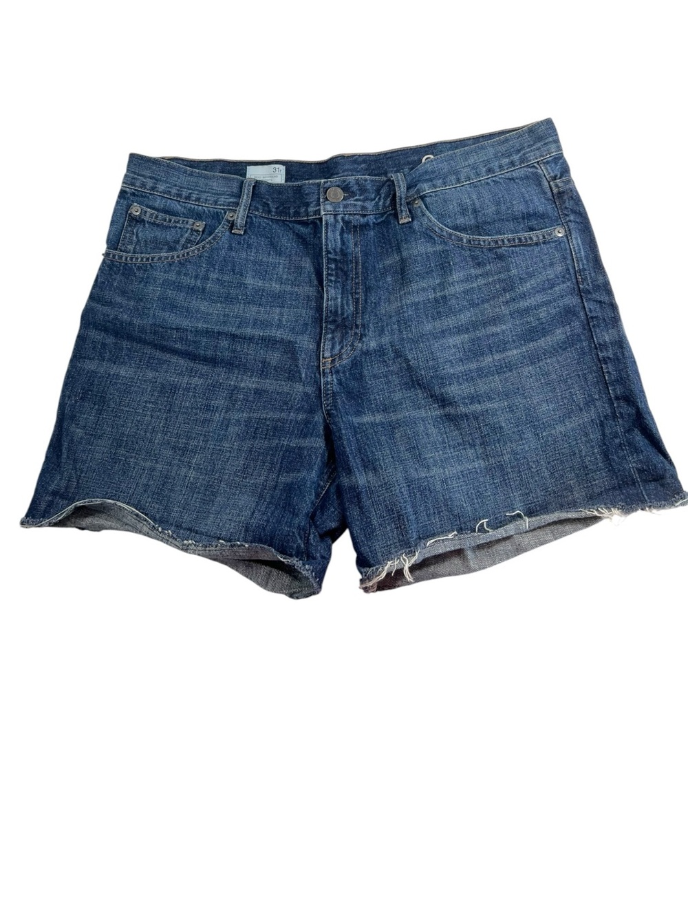 GAP Sexy Boyfriend Denim Cutoff Shorts - Blue